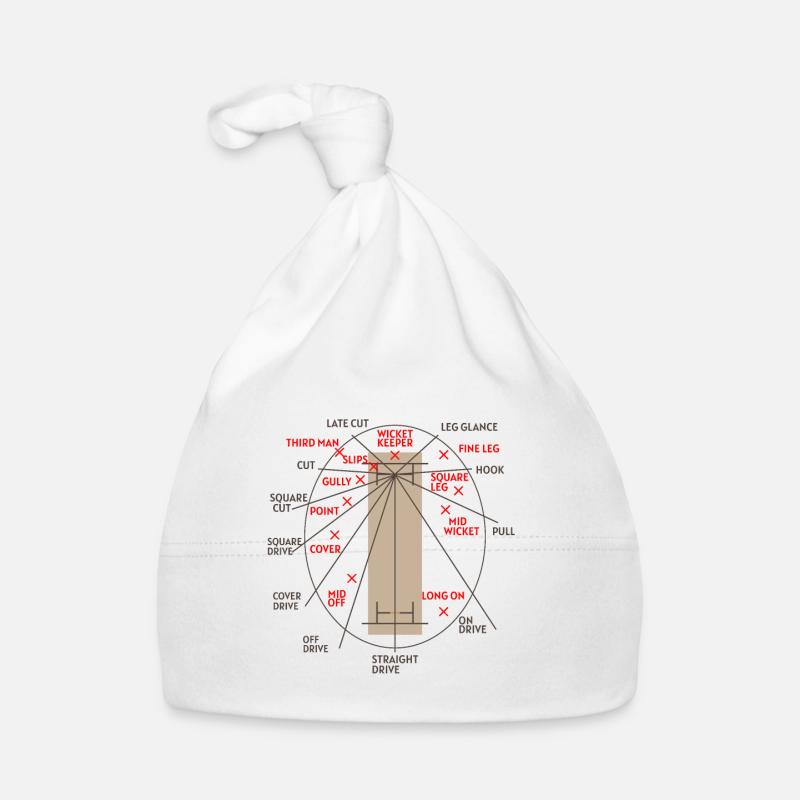 Conception de match de cricket pour les joueurs de cricket et Cricke Bonnet bio Bébé
