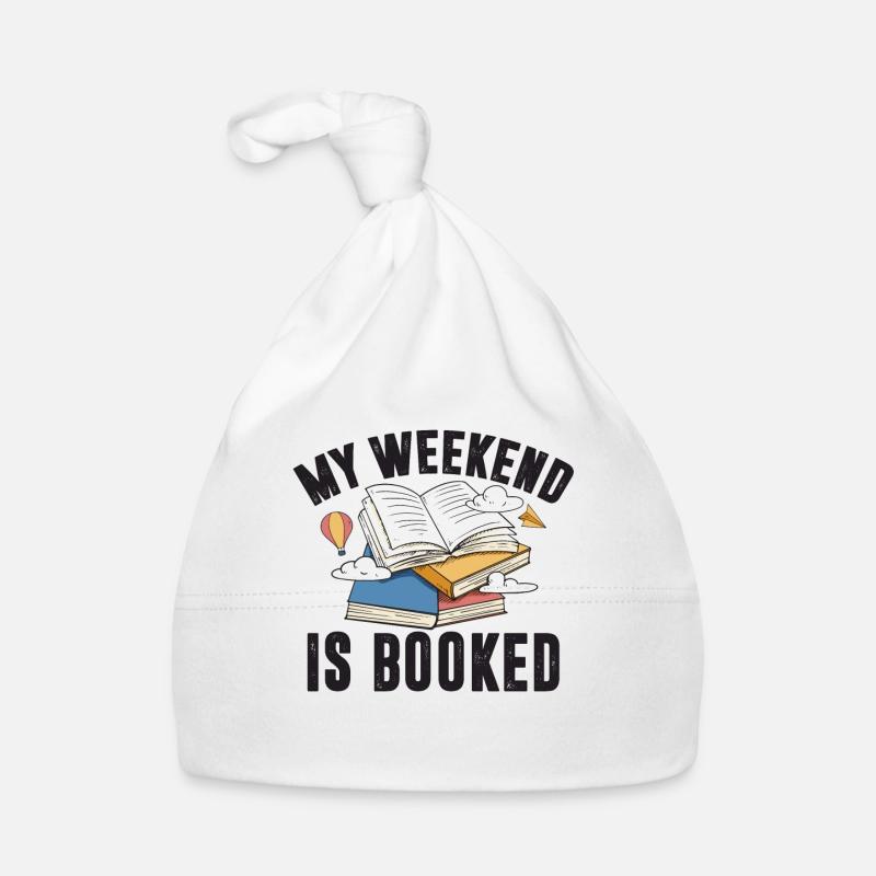 My Weekend Is Booked Gift for Him Organic Baby Cap