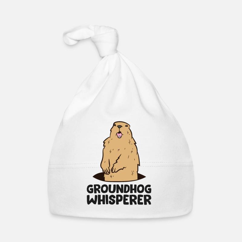Groundhog Whisperer Love Groundhogs Organic Baby Cap