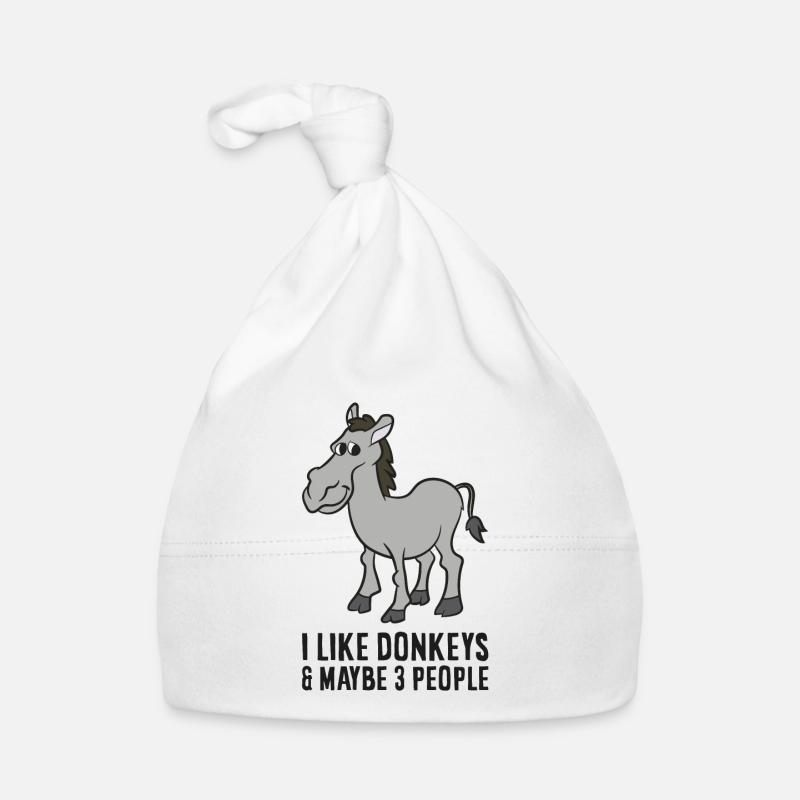 J’aime les ânes et peut-être comme 3 ânes Bonnet bio Bébé