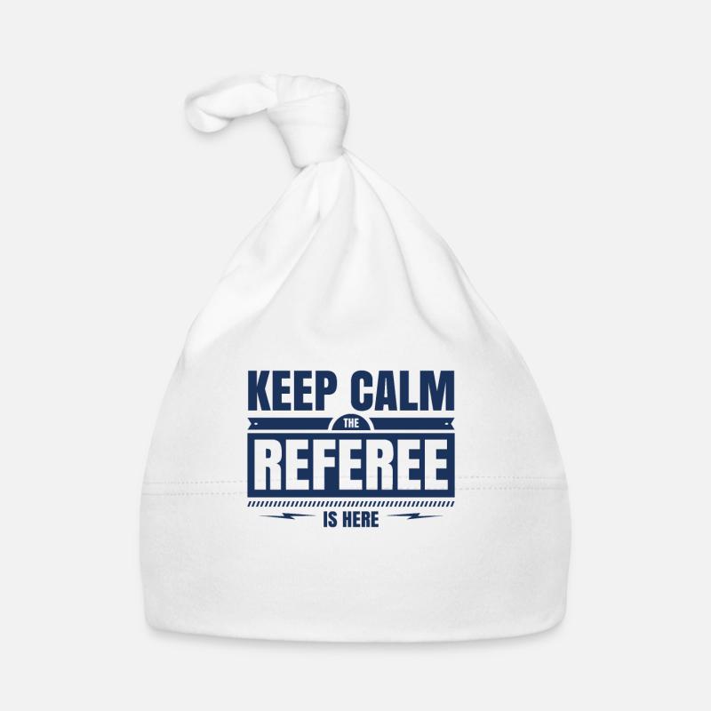 Stay calm the referee is profession here Organic Baby Cap