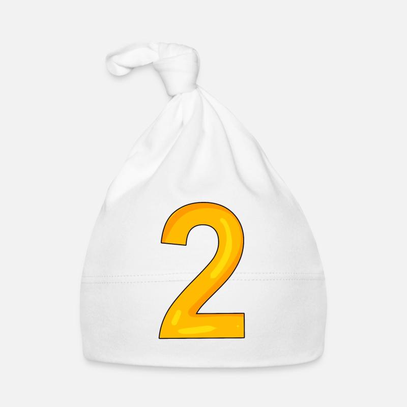 2 - Baby Bio-Mütze - Weiß