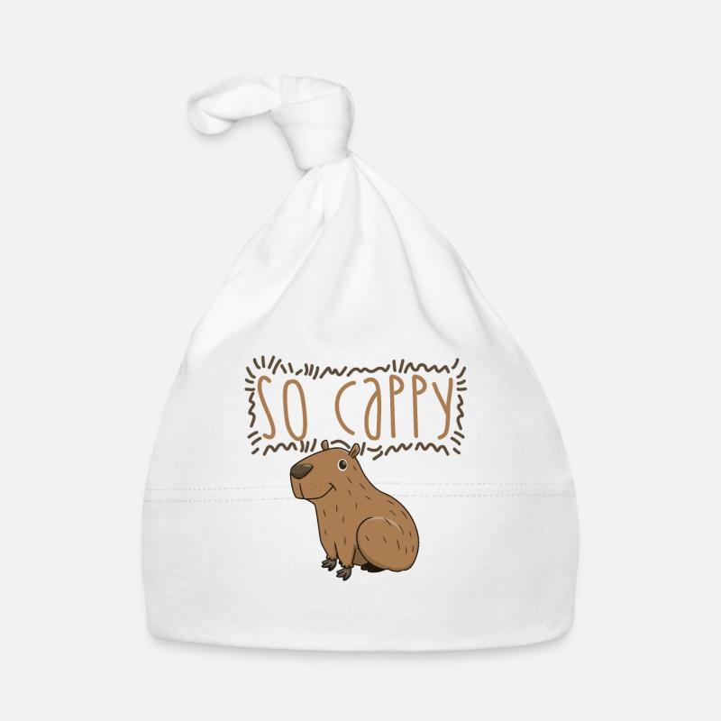 Capybara capybara rodent - Organic Baby Cap - white