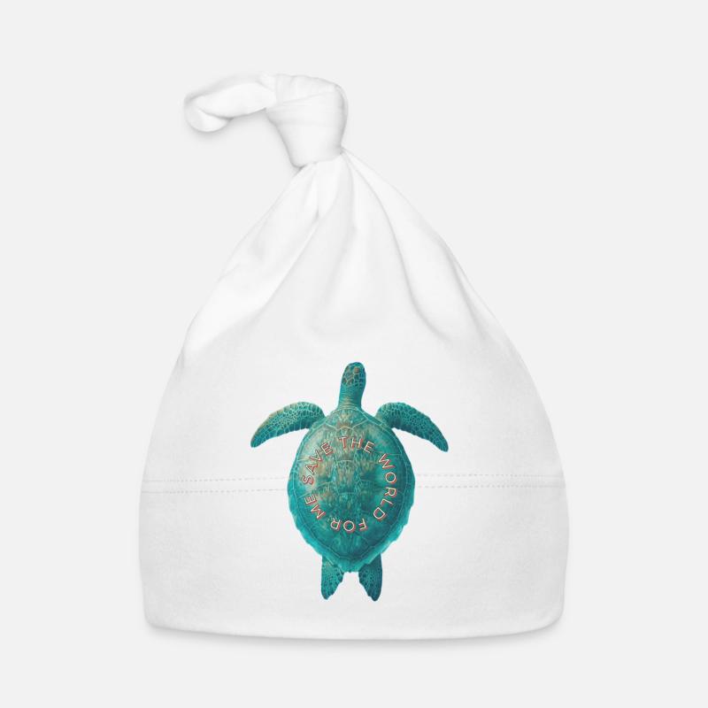 Turtle Climate Human Rights Environment Organic Baby Cap