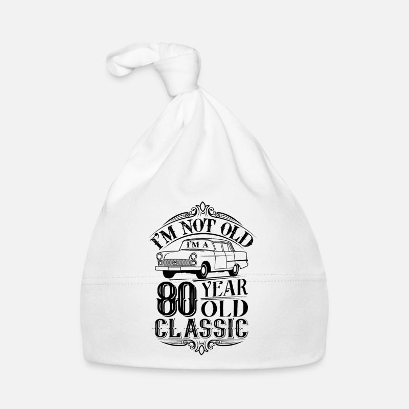 80e anniversaire classique Bonnet bio Bébé
