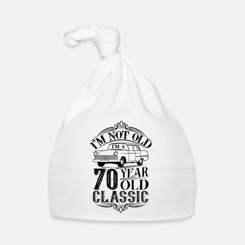 70e anniversaire classique Bonnet bio Bébé