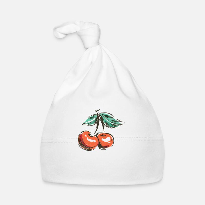 Kirsche Kirschen Sauerkirschen Obst Früchte Frucht Baby Bio-Mütze