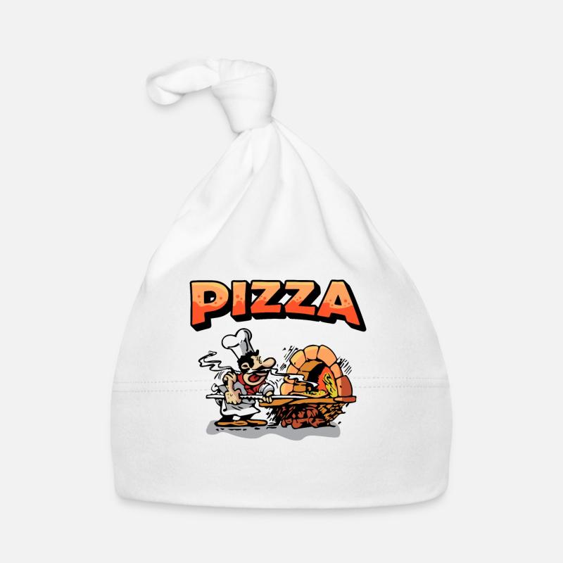 Lustiges Pizzabäcker Geschenk & Geschenkidee Baby Bio-Mütze