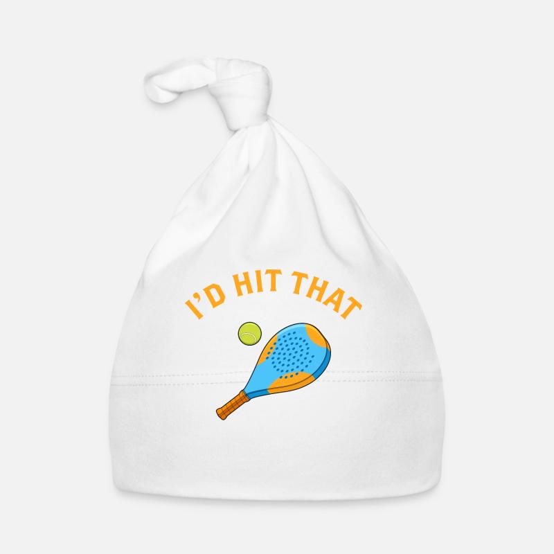 I’d Hit That Paddleball Player Padel produit Bonnet bio Bébé