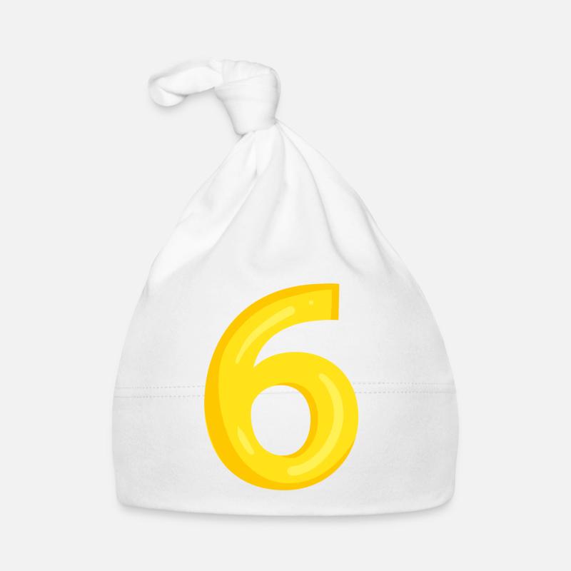 6 giallo Cappellino ecologico per neonato