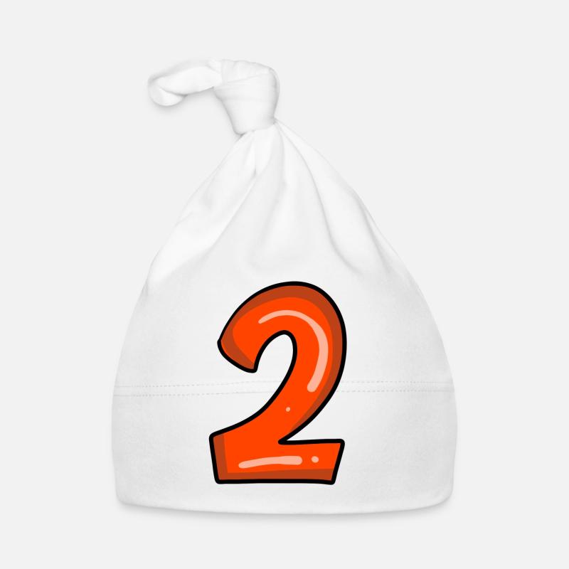 2 rot Baby Bio-Mütze