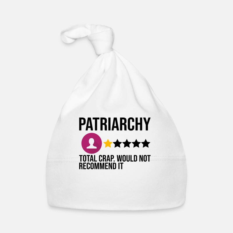 Féministe Féminisme émancipation cadeau - Bonnet bio Bébé - blanc