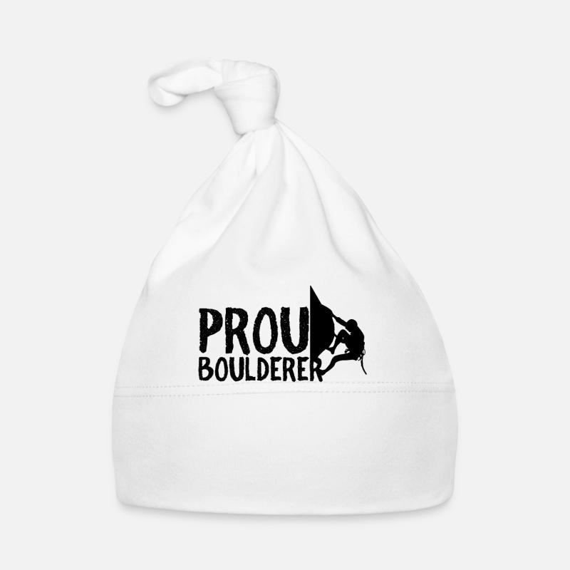 Stolzer Boulderer Bouldererin Spruch Bouldern Baby Bio-Mütze