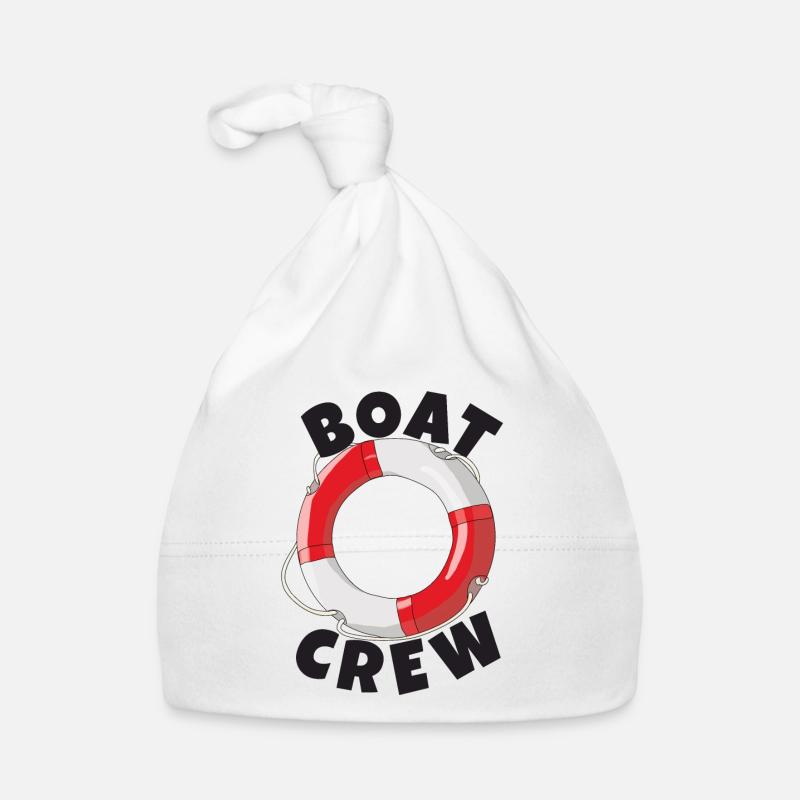 Boat crew as a group Boating Organic Baby Cap