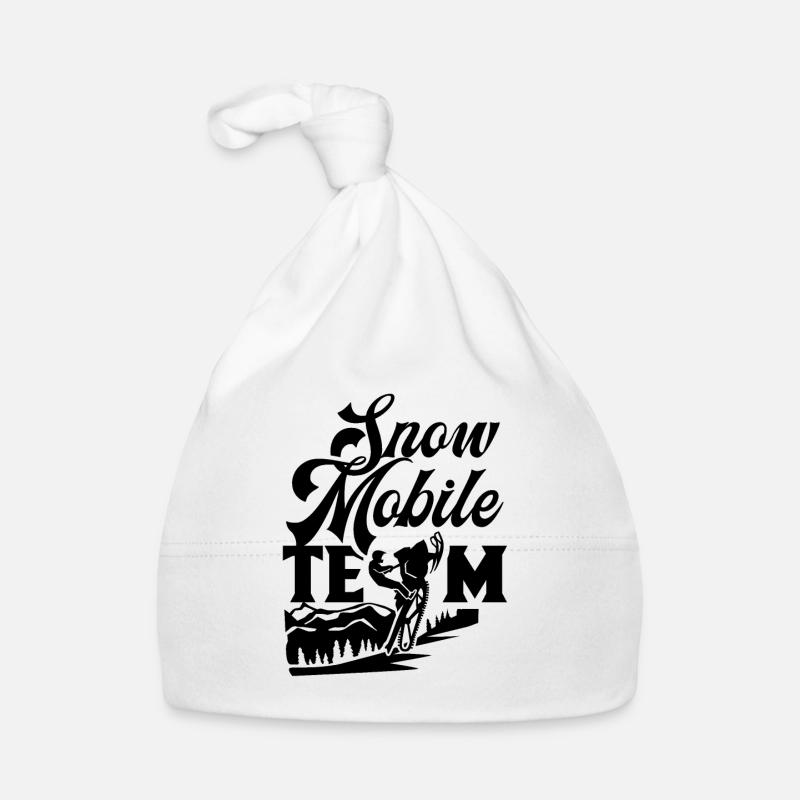Snowmobile Team Snowmobile Snowmobiles Organic Baby Cap