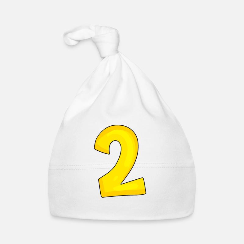 2 gelb Baby Bio-Mütze