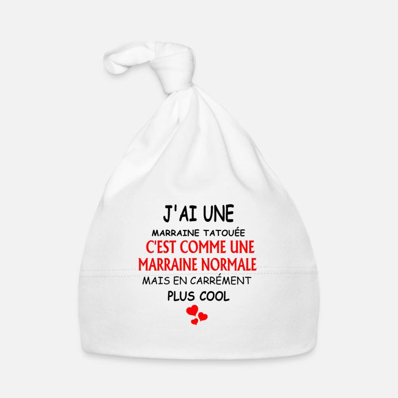 j'ai une marraine tatouée c'est comme une marraine Bonnet bio Bébé