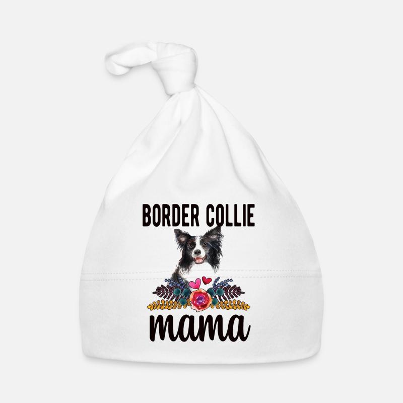 Border Collie Mama Border Collie Hundebesitzerin Baby Bio-Mütze