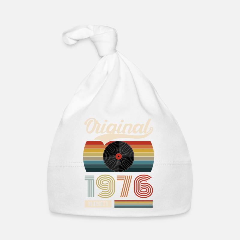1976 Vintage 45. Geburtstag Retro Geschenk Baby Bio-Mütze
