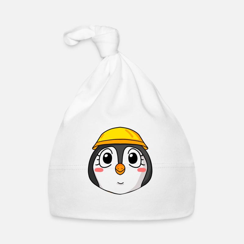Pinguin Baustelle Baby Bio-Mütze