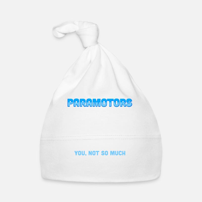 Joyeux paramoteur parapente motorisé paramoteur - Bonnet bio Bébé - blanc