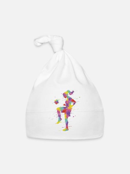Sport FrauenFußball - Baby Bio-Mütze - Weiß - Vorne