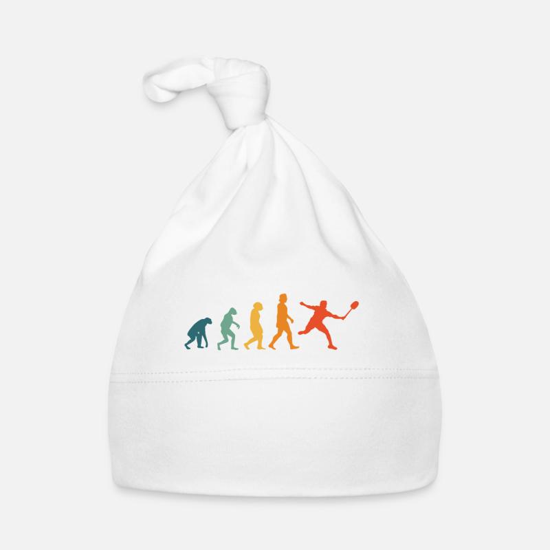Federball Evolution Retro Badminton Baby Bio-Mütze
