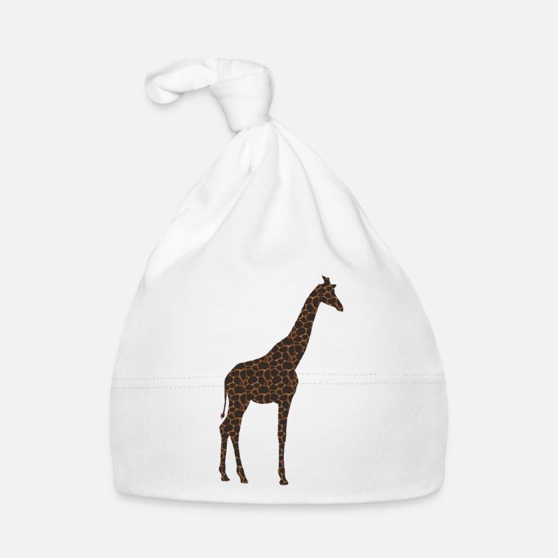 Giraffe Pattern Giraffe Organic Baby Cap
