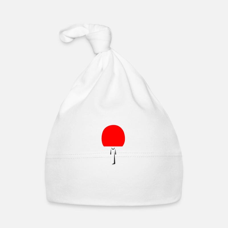 Joueur de ping-pong Joueuse de ping-pong God - Bonnet bio Bébé - blanc