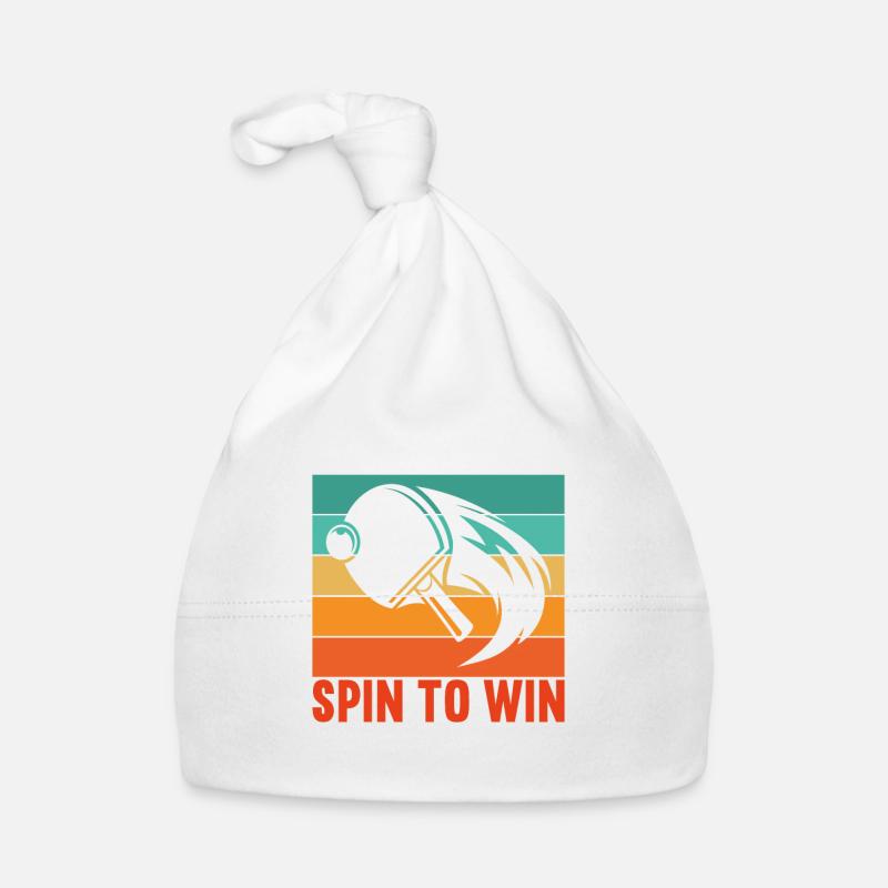 Table Tennis Spin to Win Player Player Organic Baby Cap