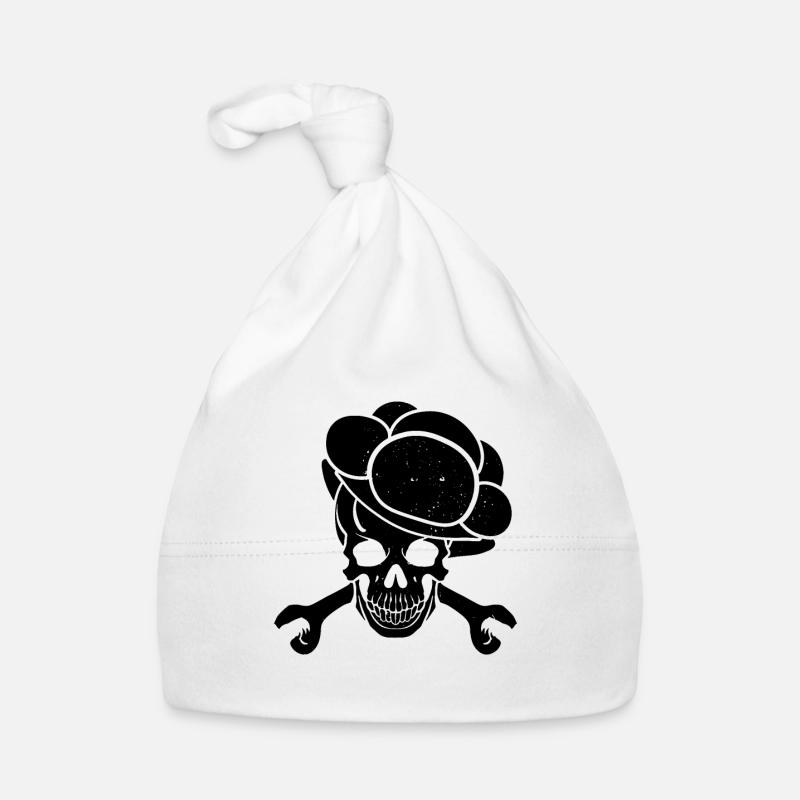 Skull Gift Bollenhut Schwarzwaldmädel Organic Baby Cap