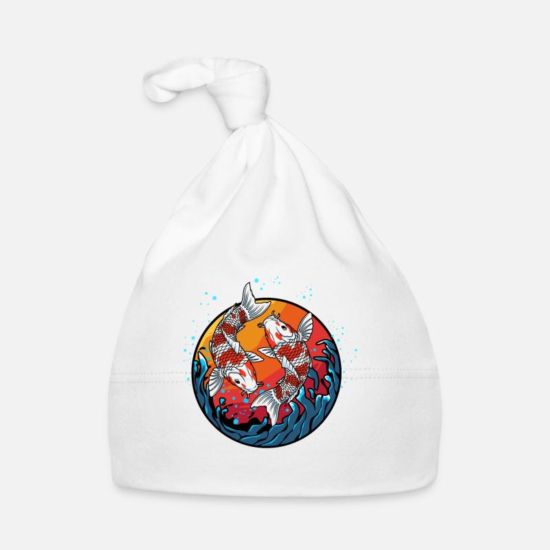 Koi Fish Organic Baby Cap