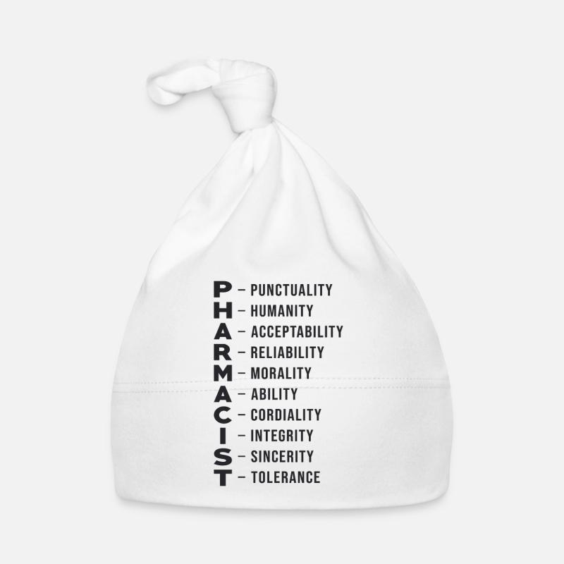 Pharmacies Technician Pharmacist Pharmacy Gift - Organic Baby Cap - white