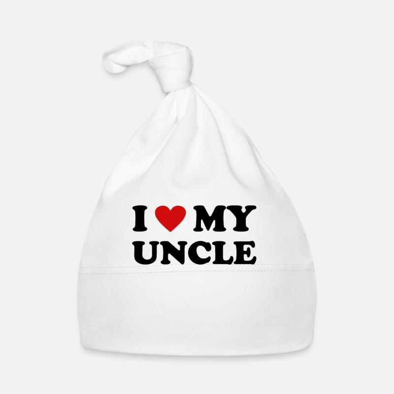 Red Heart - I Love My Uncle Organic Baby Cap