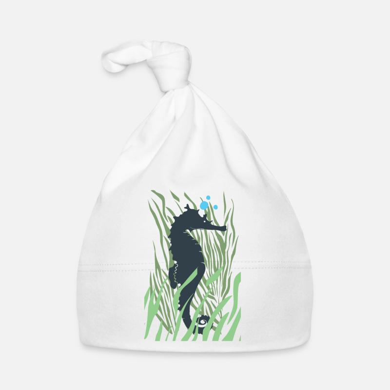 Seepferd Baby Bio-Mütze