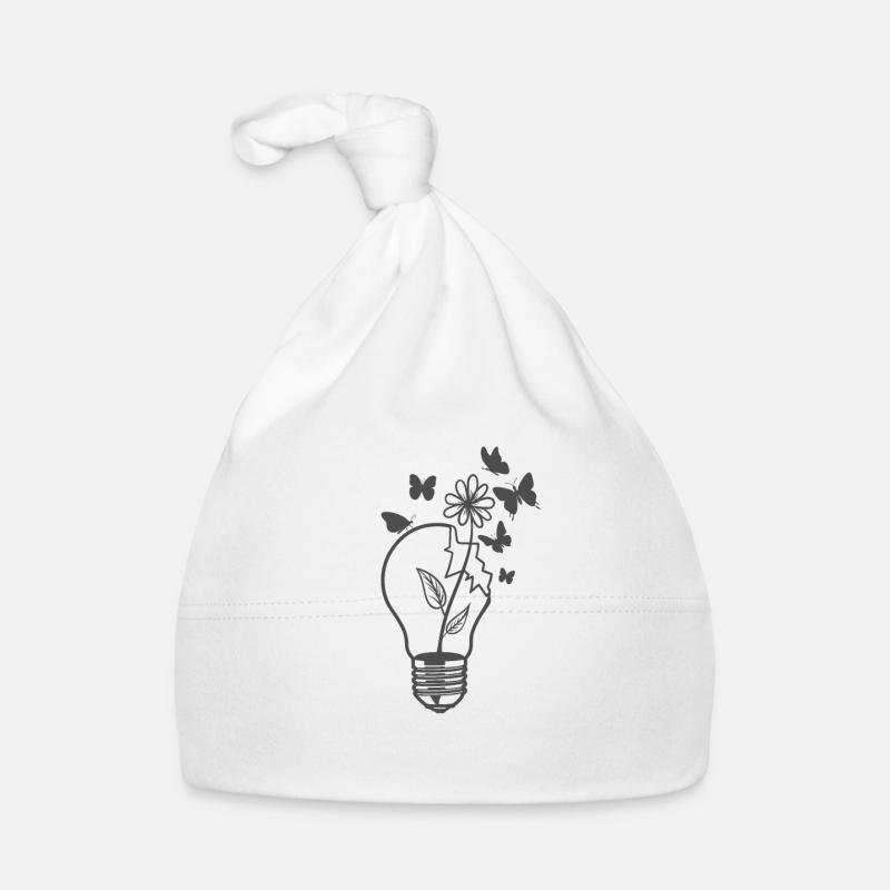 de l’ampoule pousse fleur avec des papillons Bonnet bio Bébé