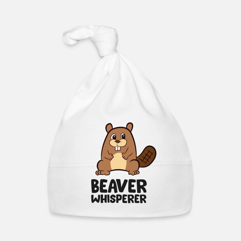 Beaver Whisperer Funny Beaver Organic Baby Cap