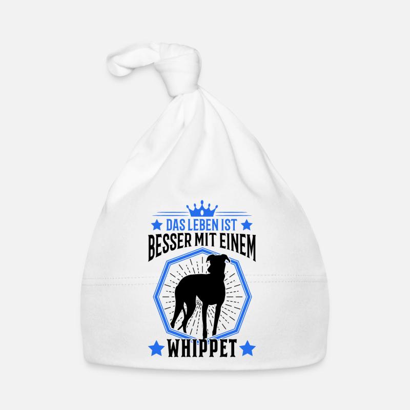 Whippet Hund Spruch Windhund Sighthound Baby Bio-Mütze