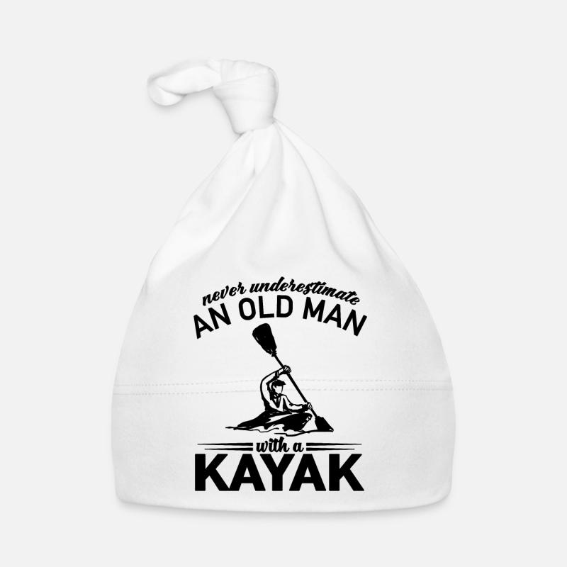 Never Underestimate an old man with a Kayak Papy Bonnet bio Bébé