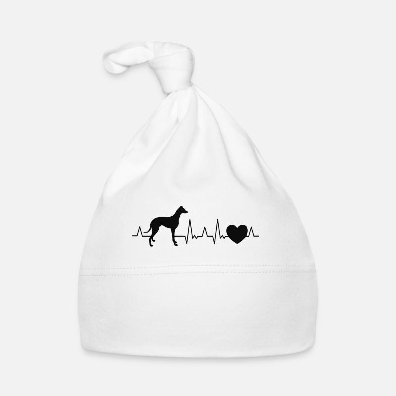 Greyhound Heartbeat British Greyhound Owner Organic Baby Cap
