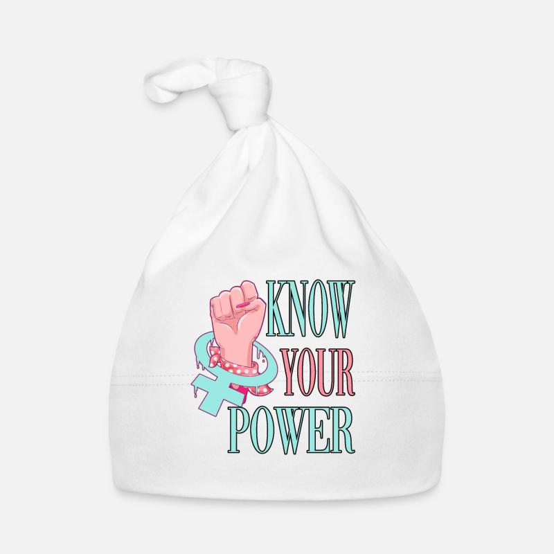Know your power feminist Organic Baby Cap