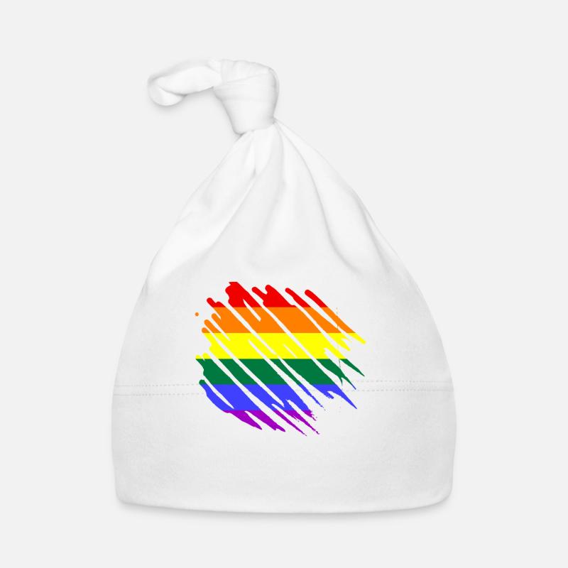 LGBT Rainbow Flag Organic Baby Cap