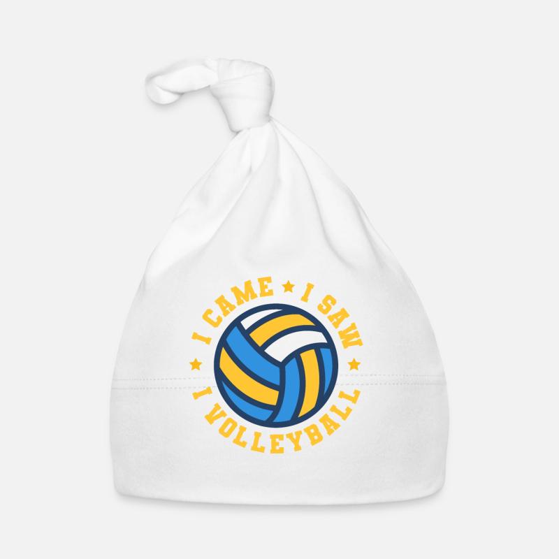 Volley-ball beach volley - Bonnet bio Bébé - blanc