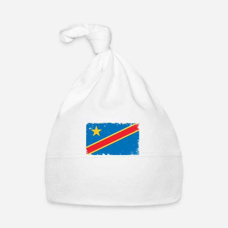 Kongo Herzschlag Flagge Vintage Kongo Baby Bio-Mütze