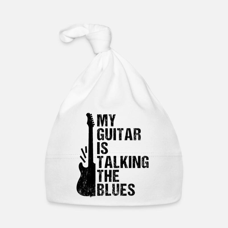 Ma guitare parle le blues Bonnet bio Bébé