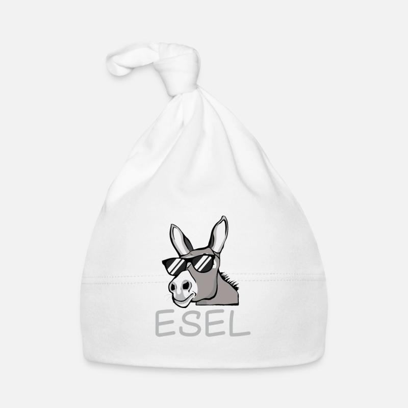 Esel Sonnenbrille Lustiger Spruch Geschenkidee Baby Bio-Mütze