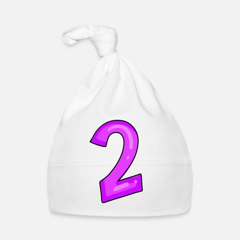 Zwei - Nummer 2 Baby Bio-Mütze