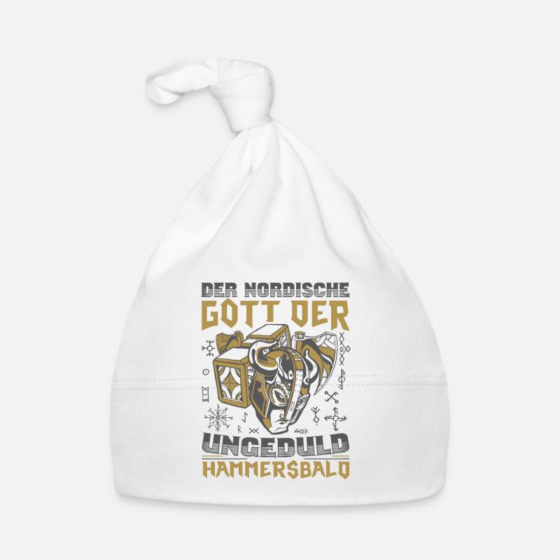 Nordic God The Impatience Hammersbald Vikings Organic Baby Cap