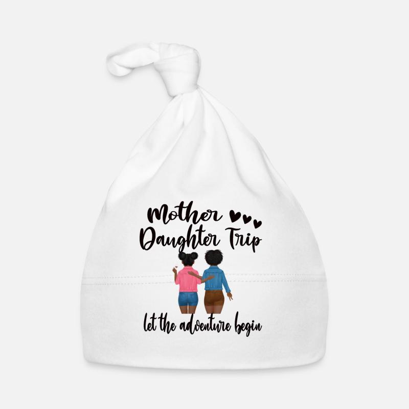 Mutter-Tochter-Urlaub Trip Mutter Tochter Reise - Baby Bio-Mütze - Weiß
