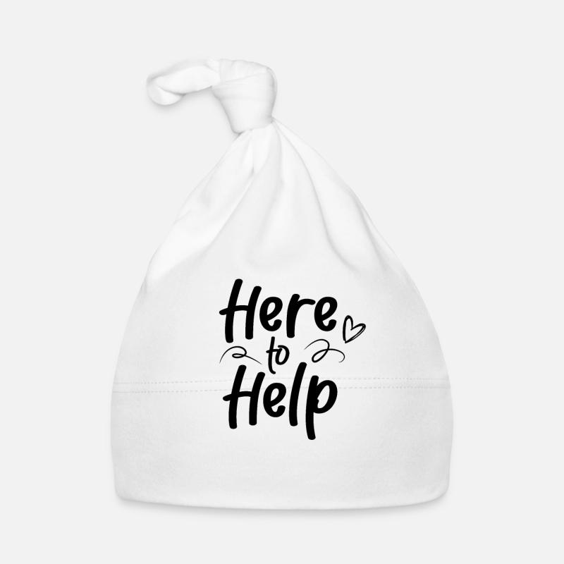 Here to help Help Helper Organic Baby Cap